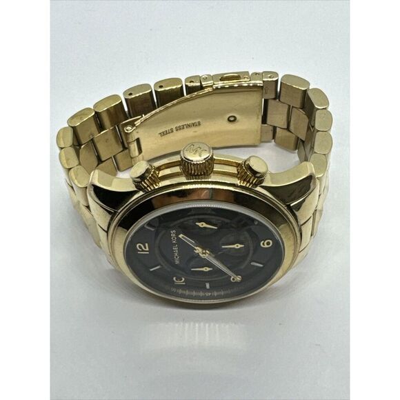 Michael Kors Runway MK5795 Women\'s Gold Stainless Steel Analog Dial Watch JNA796 main image 9